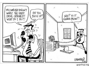 Hard drive failed comic strip