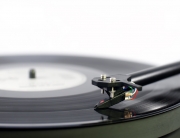 Record on a turntable